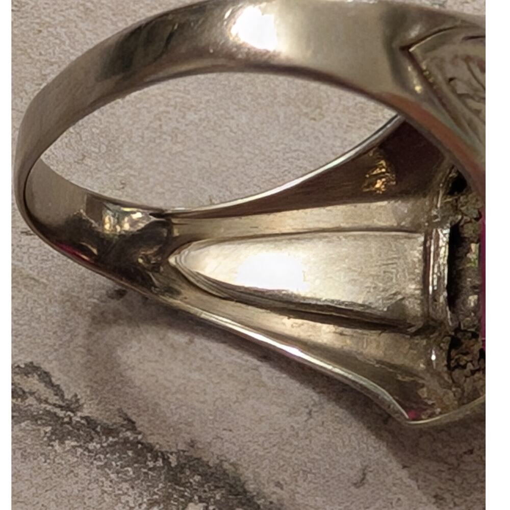 Ostby and Barton White Gold Ring with Markings OB10K - Picture 8 of 12